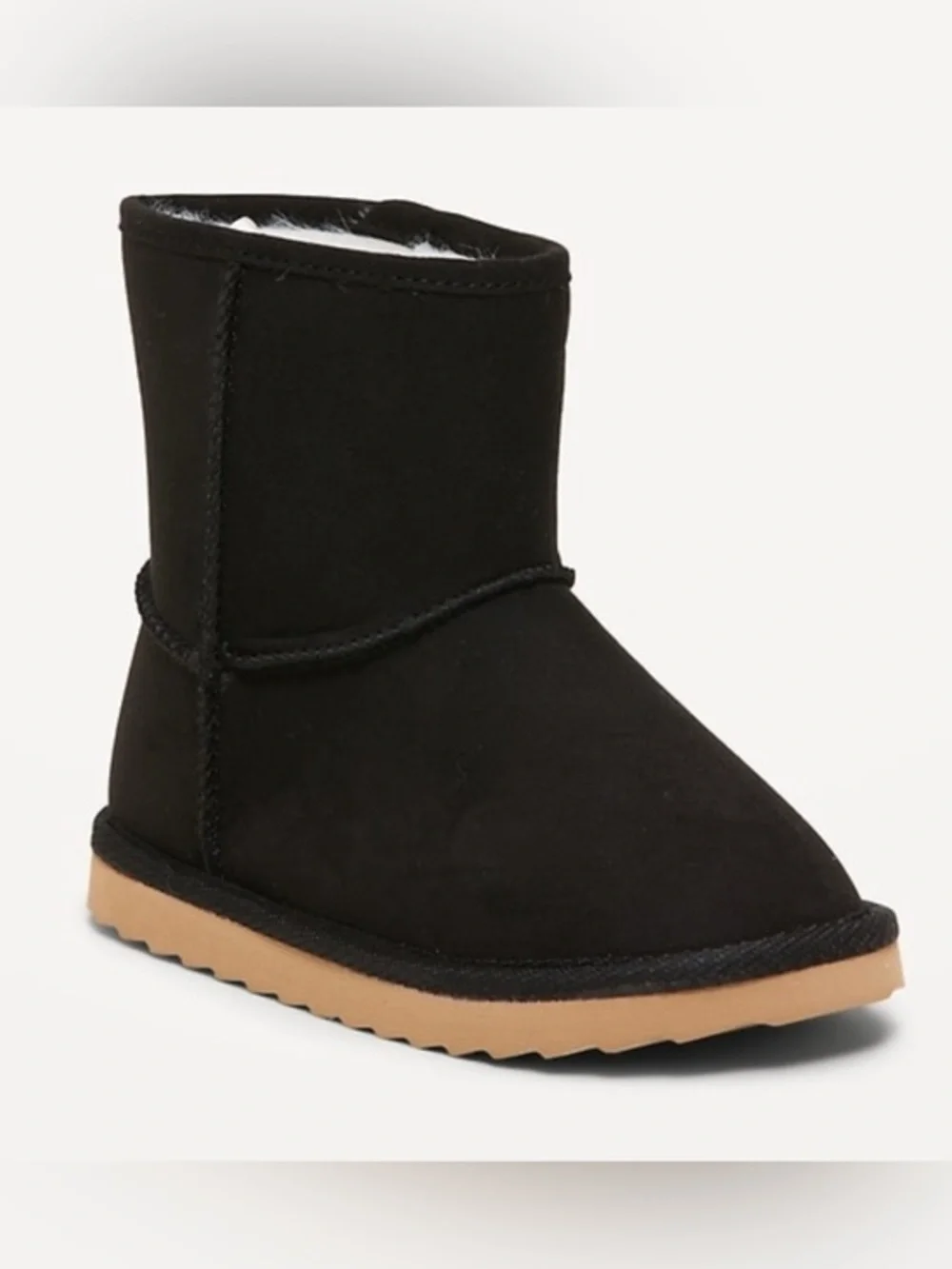 NEW…Kids Faux Suede Faux Fur Lined Boots